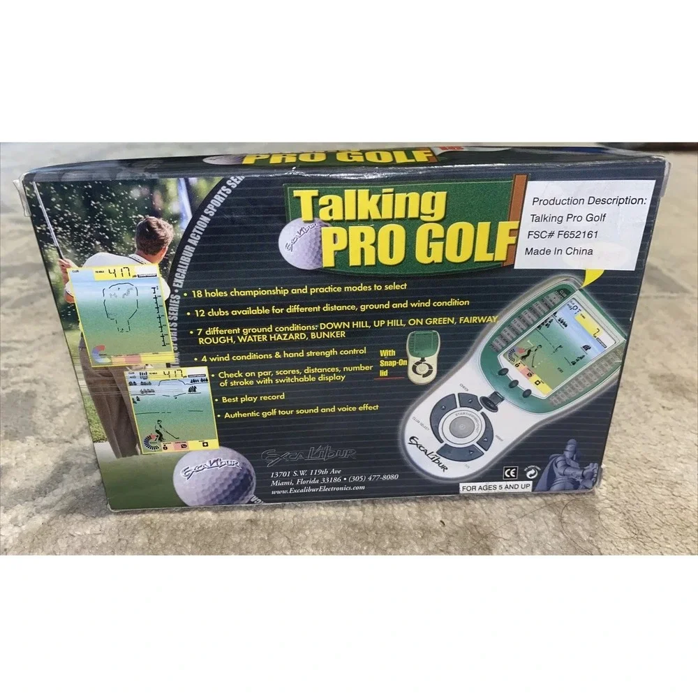 NEW Excalibur Talking‎ Pro Golf Handheld Electronic Game